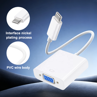 Adaptateur USB-C vers VGA pour ordinateur portable MacBook - Conversion Thunderbolt 3 1080P 60Hz