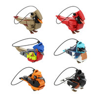 Funbuild Figurines d'Oiseaux Classiques à Suspendre, Ornements Colorés, Modèles de Moineaux et d'Oiseaux Chanteurs, Ensemble de Blocs de Construction Jouets
