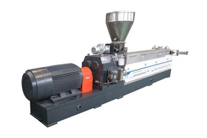 Nhà máy cung cấp PLA pbat <span class=keywords><strong>masterbatch</strong></span> phân hủy sinh học đôi vít đùn làm mát không khí sợi pelletizing hệ thống - Product Image 5