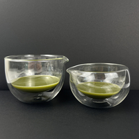 Bol en verre double paroi de 540ml, à salade, thermo-isolant, tasse à café, japonais, hatake