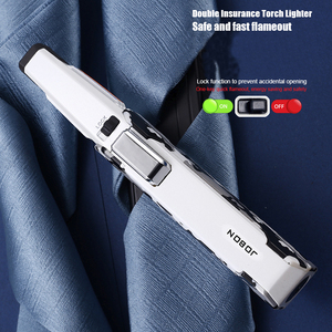 JOBON <span class=keywords><strong>Jet</strong></span> Flame Cigarette Torch Logo Theo Yêu Cầu Butan Gas Kitchen Bán Sỉ Bật Lửa Hút Xì Gà Bằng Nhựa Kim Loại - Product Image 5