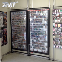 Présentoirs de Vitrine LED PSA TCG à Éclairage Simple Face pour Cartes Gradées, Supports Métalliques Repositionnables pour Magasins de Cartes à Collectionner