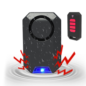 USB có thể sạc lại xe đạp Báo động Điều khiển từ xa Chống Trộm alarm135db chống thấm nước rung Xe Máy Xe Đạp Khóa báo động - Product Image 1