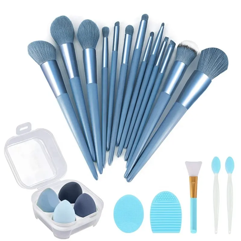 Kit de pinceaux de maquillage pour fond de teint, ombre à paupières, fard à joues, correcteur, ensemble de pinceaux de maquillage de beauté, 13 22 pièces, nouveauté 2023