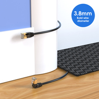 Kabel Jumper jaringan RJ45 kecepatan Super kabel Jumper Patch 40Gbps miring Cat.8 LAN kabel Ethernet pria ke wanita untuk Modem Router PC