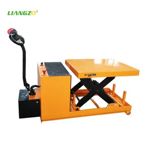 8.Liangzo - Carrinho de mesa com elevador hidráulico de tesoura dupla de mobilidade fácil para manuseio de materiais pesados