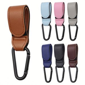 Ganchos de Cuero PU para Colgar Bolsos y Compras, Gancho para Bolsa de Bebé, Accesorios Portátiles para Cochecito - Product Image 1