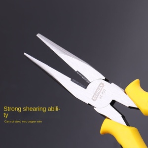 Heavy Duty Insulated <strong>Stanley</strong> Needle Nose <strong>Pliers</strong> Set for Electrical Work, Automotive Repair - Product Image 4
