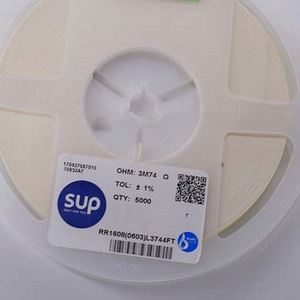 Factory Direct RR1608 0603L3744FT 0603 1608 Resistors Chip Resistors SMD Resistors 3.74Mohm 1% 1/10W Thick <b>Film</b> Resistor - Product Image 1