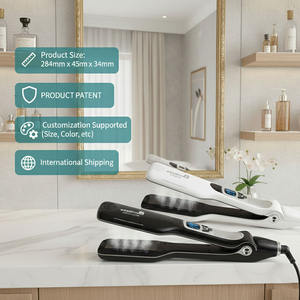 <span class=keywords><strong>Piastra</strong></span> <span class=keywords><strong>per</strong></span> <span class=keywords><strong>Capelli</strong></span> Professionale <span class=keywords><strong>a</strong></span> <span class=keywords><strong>Vapore</strong></span> in Ceramica con Riscaldamento Rapido <span class=keywords><strong>a</strong></span> 230℃, <span class=keywords><strong>per</strong></span> Uso su <span class=keywords><strong>Capelli</strong></span> Bagnati e Asciutti - Product Image 2