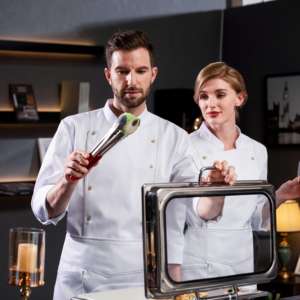 Bar Cocina Mujer Chaqueta Cocinero Uniforme Restaurante Diseño Hotel Motel Restaurante Chef Uniforme Hotel - Product Image 4