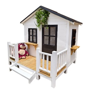 Caseta de Madera <span class=keywords><strong>para</strong></span> Exteriores, Villa <span class=keywords><strong>para</strong></span> Perros de Madera Preservada, Estilo Jardín, Casa <span class=keywords><strong>para</strong></span> Mascotas Ensamblada, Caseta Portátil <span class=keywords><strong>para</strong></span> Jardín, Modelo 985 - Product Image 5