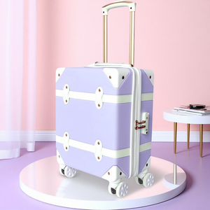 Ensembles de bagages vintage pour PC, jolies valises de cabine légères et durables, valises de voyage pour adolescents - Product Image 2