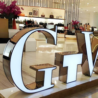 Lettres en acrylique 3D rétroéclairées personnalisées, éclairage LED IPx6 étanche, enseigne commerciale pour la décoration des bâtiments, publicité