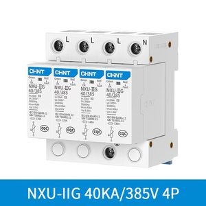 NXU 4P 40KA โมดูลป้องกันไฟกระชาก 275v T1 ประเภทป้องกันฟ้าผ่า ระบบพลังงานแสงอาทิตย์ 385v - Product Image 2