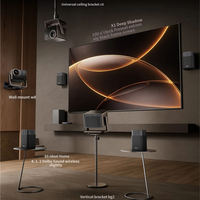 Projecteur laser triple 4K C5 Master 5800 CVIA Lumens avec cardan intégré, projecteur de cinéma maison intelligent, projecteur de jeu 4K 3D