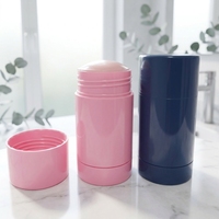 Harga Pabrik Kemasan Plastik 15ml Wadah Deodoran Kosong Stick Twist up Stick Kemasan Deodoran Tube Deodoran Stick