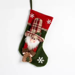 Personalized Retro 3D Hanging Christmas Large Stockings Vintage Surprised Farmhouse Xmas Gift <b>Bag</b> for Home Decor Supplies - Product Image 5