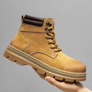 Botas de Trabajo de Construcción Resistentes al Desgaste para Invierno, Impermeables, Antideslizantes, Cómodas, Unisex, Botines de Montaña - Product Image 4