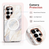 NUEVA Funda Magnética Antigolpes para S Ultra, Diseño de Mármol, TPU+PC, con Protección de Amortiguación de Aire, OEM ODM