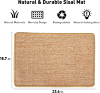 Individueller Sisal-Katzenkratzbaum Fusselarmer Teppich für Katzen Kratzmatte zum Schutz von Teppichen und Sofas
