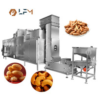 Ligne de production de torréfacteur automatique de cacahuètes, machine à torréfier les graines de tournesol