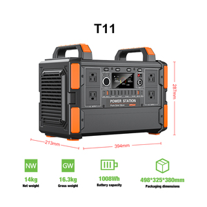 ขายเครื่องกำเนิดไฟฟ้าพลังงานแสงอาทิตย์ 1200W 500Wh กลางแจ้งแบบพกพาพร้อมตัวควบคุม MPPT คลื่นไซน์บริสุทธิ์พลังงานแสงอาทิตย์จัดส่งฟรี - Product Image 2