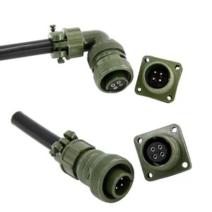 Conector Circular DIN MS3106 5015 Macho Hembra Serie MIL-DTL-5015 3/4/7/10 Pines, Carcasa de Latón Automotriz, Conectores 4A - Product Image 4