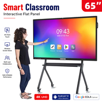 KINGONE Prix Maroc 55 65 75 Pouces Écran Plat Interactif 4K pour Salle de Conférence, Tableau Blanc Tactile pour l'Enseignement