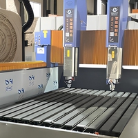 Nouvelle machine de découpe de granit 5,5 kW et de gravure 3D de monuments avec moteur de broche 7,5 kW et longueur maximale de 3200 mm