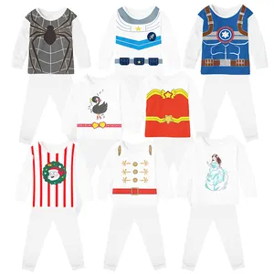 Детская одежда для сна, оптовая продажа, вязаная одежда для сна для девочек, детские пижамы, хлопковые детские пижамы, зимние