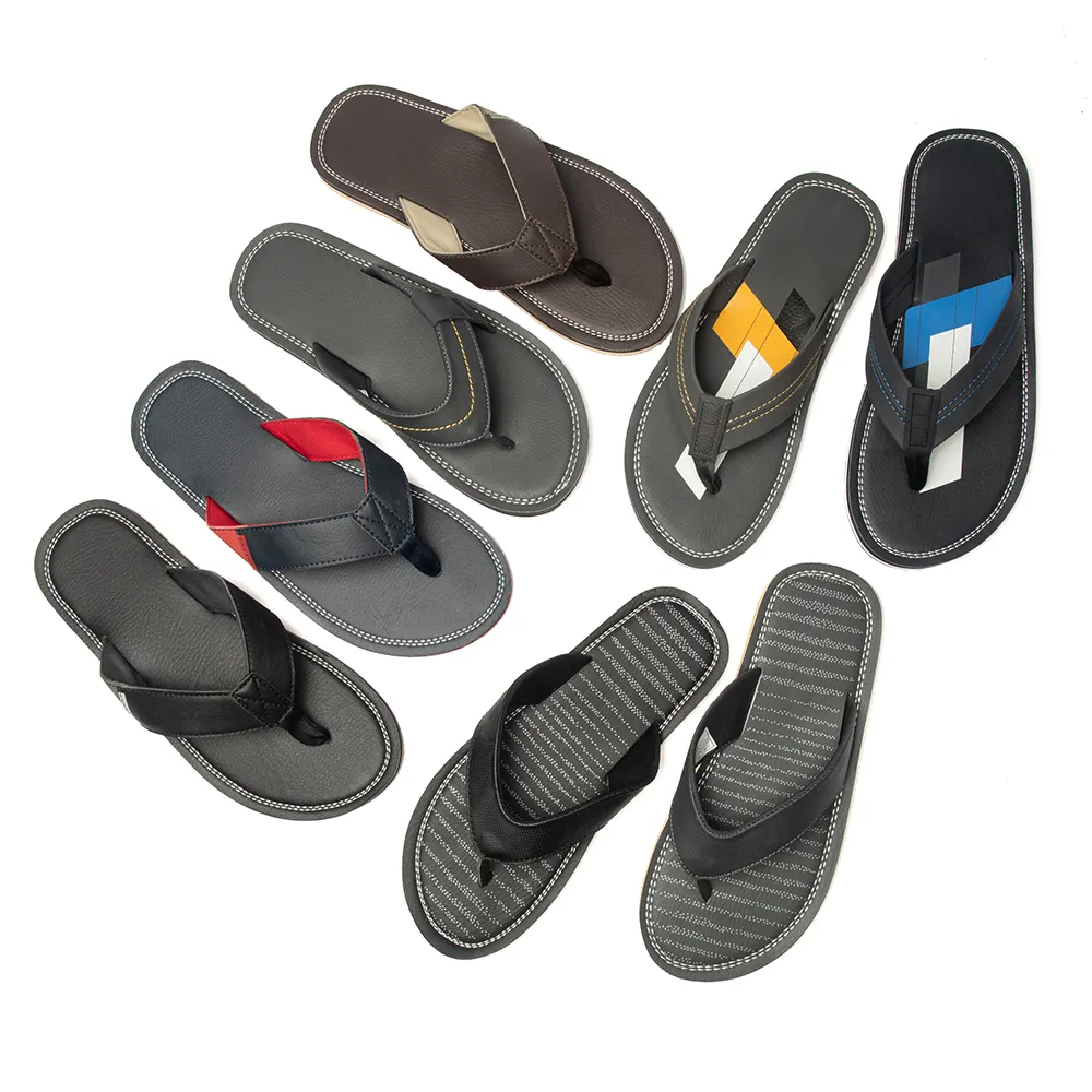 Sandálias masculinas de fio dental, confortáveis, leves, para o verão, para praia, slipper, para homens