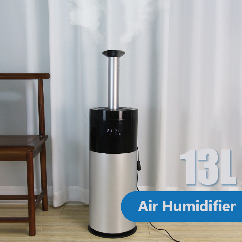 13L Capacity Smart Warm Mist Humidifier with Humidistat and External Humidity Sensor for Home & Hotel Use