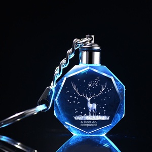 Crystal Luminous LED Keychain para Estudantes do Sexo Feminino Graduação Temporada e Enfeite de Natal Pequeno Pendurado Logo Birthday Gift - Product Image 4