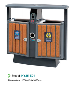 Poubelles extérieures, conteneurs à déchets en acier inoxydable pour les espaces publics, les parcs, les complexes, les conteneurs à déchets <span class=keywords><strong>de</strong></span> fruits et légumes - Product Image 1