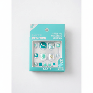 Titapress, paquete de 14, juego de manicura y pedicura verde, puntas de pedicura para el cuidado relajante de las uñas - Product Image 2