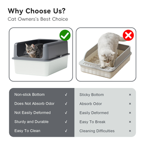 Langlebige pulver beschichtete Edelstahl Schwarz Farbe Custom ized Kitty <span class=keywords><strong>Cat</strong></span> Toiletten box Großhandel Große Haustier Katzenstreu Pfanne Sandkasten - Product Image 2