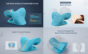 Bantal pijat tulang belakang Ans leher tempat tidur nyeri leher dan bahu pemijat bahu relaksasi tidur - Product Image 5