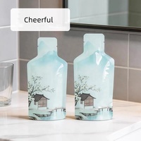 Speciale flesvormige vacuümzakjes 10ml 30ml navulverpakkingen voor vloeibare zeep, douchegel en cosmetische gel monsters