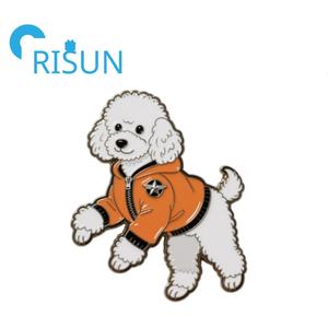 Fabricación personalizada bastante lindo caniche esmalte duro solapa Pin insignia Kawaii perro mascota amante regalo solapa Pin cachorro perro Pin insignia - Product Image 6