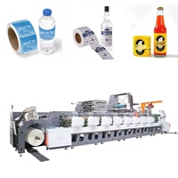 Machine à imprimer horizontale de type unité Flexo 4 6 8 10 couleurs pour étiquettes adhésives papier Uv Bopp