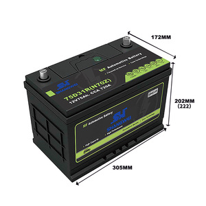 Shangwei MF Car <b>Battery</b> 12V 75Ah Deep Cycle For <b>Auto</b> Start Hybrid Vehicles - Product Image 2