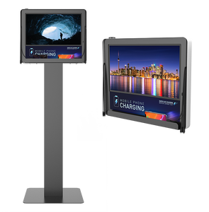 Estación de Carga para Teléfonos Móviles Y2Power IZA de Montaje en Pared con Soporte de Pie Opcional, Quiosco de Carga con Publicidad en Video - Product Image 5