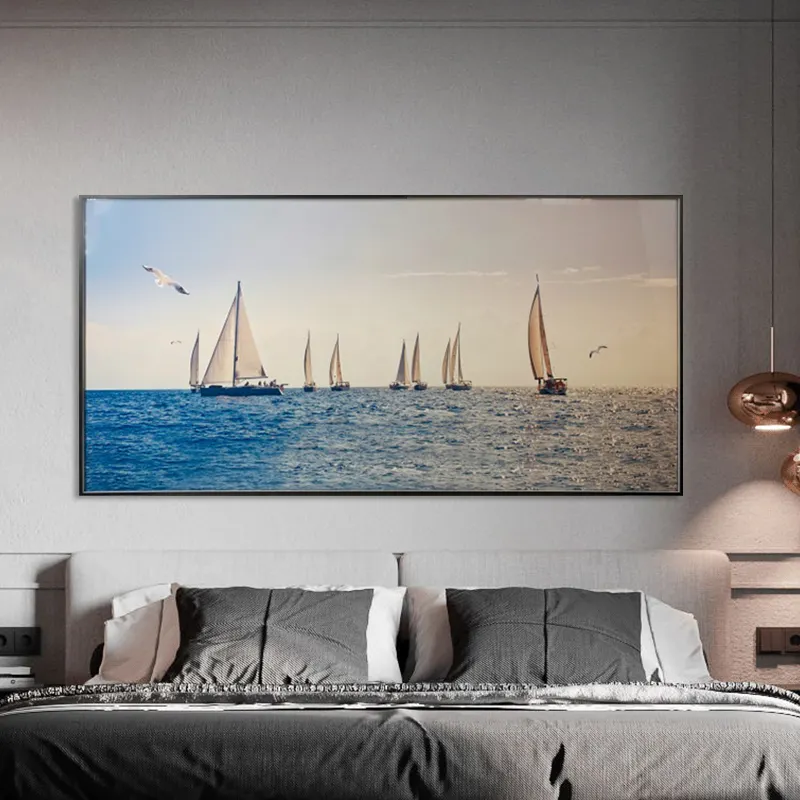 ديكور المنزل مشهد حديث ملصق قماش جدار الفن المناظر البحرية اللوحة مؤطرة الفن الطباعة