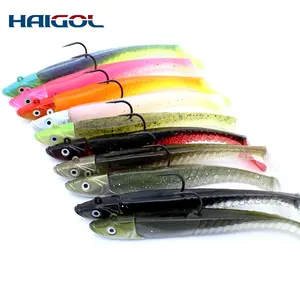 Umpan Pancing Lembut Warna-warni Pada 8Cm 10Cm 12Cm 15Cm Umpan Silikon untuk Memancing Pike Zander Umpan Lembut Paket Kustom OEM