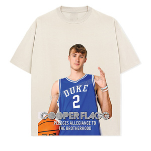 เสื้อยืดสำหรับเด็กผู้ชายเสื้อยืดสีขาวลำลองสำหรับผู้ชายเสื้อยืดพิมพ์ลายคูเปอร์แฟลก - Product Image 2