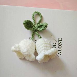 手作りパープルコンヴァラリアかぎ針編みオーキッドベルデコレーションかわいいかぎ針編みフラワーフラワーバレンタインデーと新年 - Product Image 2