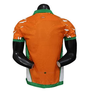 Maglia da Calcio Personalizzata per Tifosi, Colore Arancione, Traspirante, Leggera, Professionale, Ispirata alla <span class=keywords><strong>Cultura</strong></span> della Costa d'Avorio - Product Image 2
