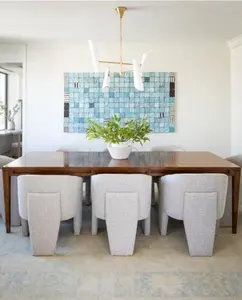 Latest Design French Art Minimalist Restaurant Living Room Home Designer Decorative Led Hanging Brass Chandelier Light