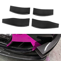4 Canards avant style GT4 compatibles M3 G80 M4 G82 G83 2021+ en fibre de carbone sèche préimprégnée, ensemble de séparateurs moulés par compression en métal